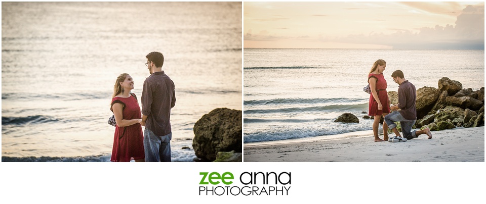 Naples wedding proposal at the Naples Beach & Golf Club Hotel by Zee Anna Photography