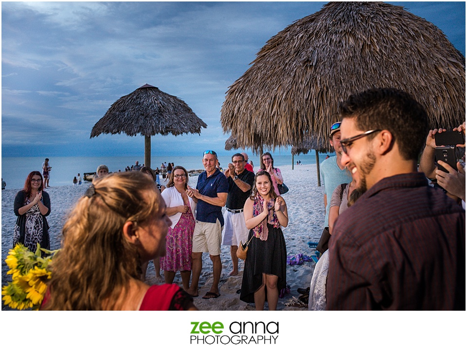 Naples wedding proposal at the Naples Beach & Golf Club Hotel by Zee Anna Photography