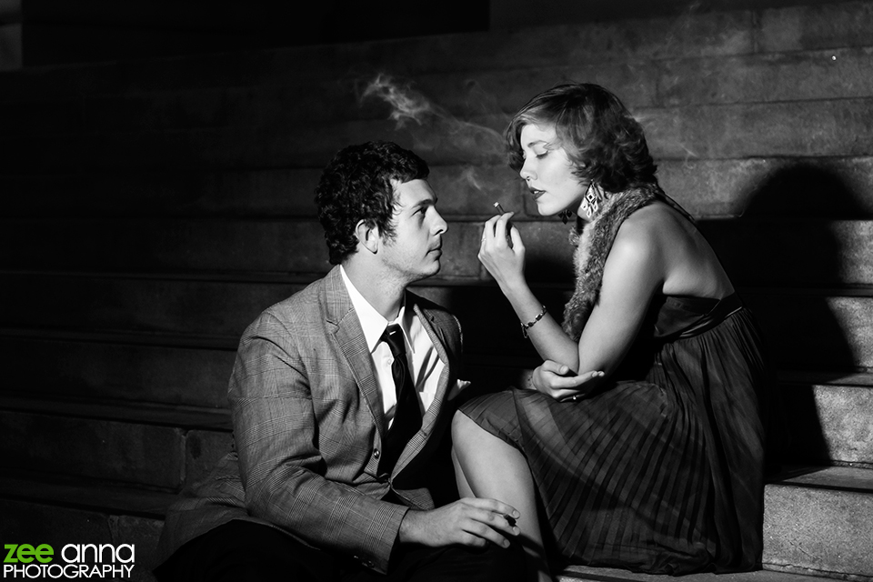 Film-Noir-Downtown-Fort-Myers-Couple-Photo-Shoot