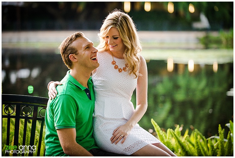 Naples Beach and garden engagement session by zee anna photography