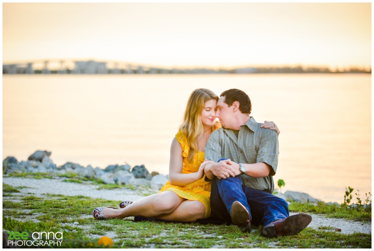 florida sunrise engagement session by zee anna photography