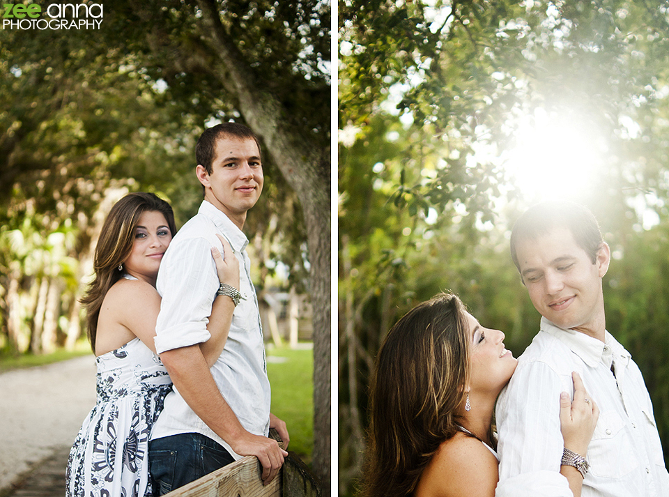 Shane and Darlene engagement shoot at Koreshan state park