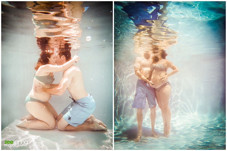 Fort Myers Underwater maternity session by Zee Anna Photography