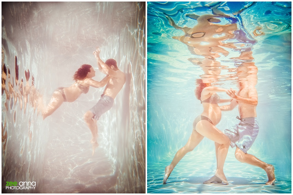 Fort Myers Underwater maternity session by Zee Anna Photography