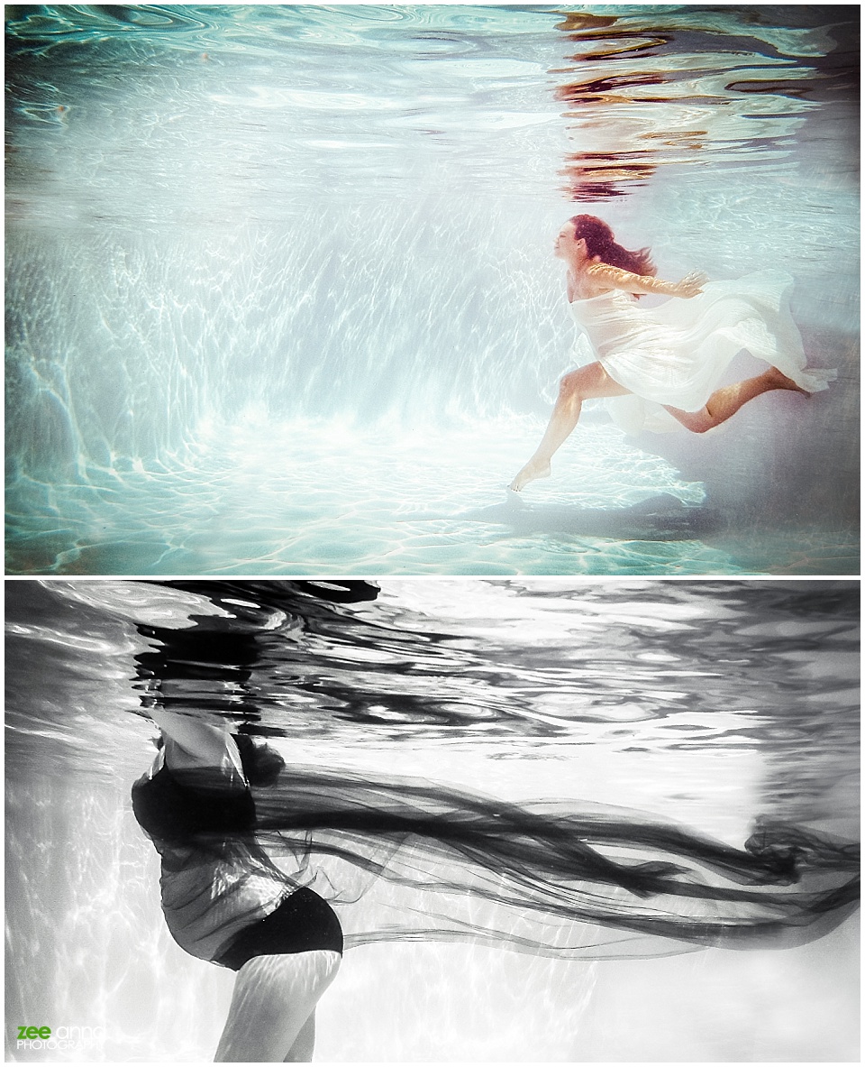 Fort Myers Underwater maternity session by Zee Anna Photography